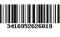 Código de Barras 3416952626019