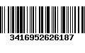 Código de Barras 3416952626187