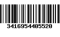 Código de Barras 3416954405520