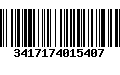 Código de Barras 3417174015407