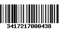 Código de Barras 3417217000438