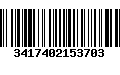 Código de Barras 3417402153703