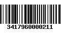 Código de Barras 3417960000211