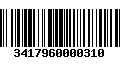 Código de Barras 3417960000310