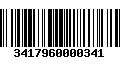 Código de Barras 3417960000341