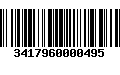 Código de Barras 3417960000495