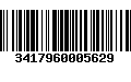 Código de Barras 3417960005629