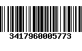 Código de Barras 3417960005773