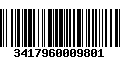 Código de Barras 3417960009801