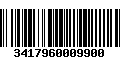 Código de Barras 3417960009900