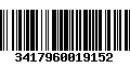 Código de Barras 3417960019152