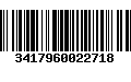 Código de Barras 3417960022718