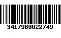 Código de Barras 3417960022749