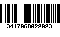 Código de Barras 3417960022923