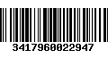 Código de Barras 3417960022947