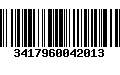 Código de Barras 3417960042013