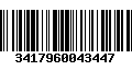 Código de Barras 3417960043447