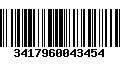 Código de Barras 3417960043454