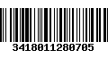 Código de Barras 3418011280705