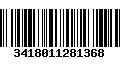 Código de Barras 3418011281368