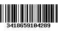 Código de Barras 3418659104289