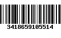 Código de Barras 3418659105514