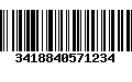 Código de Barras 3418840571234