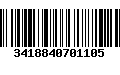 Código de Barras 3418840701105