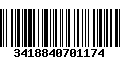 Código de Barras 3418840701174