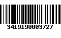 Código de Barras 3419190003727