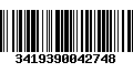 Código de Barras 3419390042748