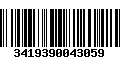 Código de Barras 3419390043059