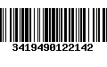 Código de Barras 3419490122142