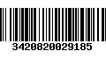 Código de Barras 3420820029185