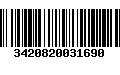 Código de Barras 3420820031690