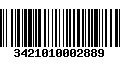 Código de Barras 3421010002889