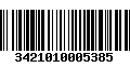 Código de Barras 3421010005385