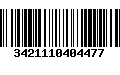 Código de Barras 3421110404477