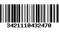 Código de Barras 3421110432470