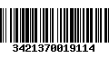 Código de Barras 3421370019114