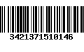 Código de Barras 3421371510146