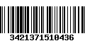 Código de Barras 3421371510436