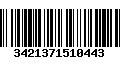 Código de Barras 3421371510443