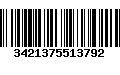 Código de Barras 3421375513792