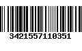 Código de Barras 3421557110351