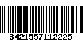 Código de Barras 3421557112225