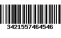 Código de Barras 3421557464546