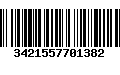Código de Barras 3421557701382