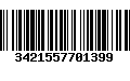 Código de Barras 3421557701399