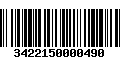 Código de Barras 3422150000490